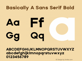 Basically A Sans Serif Bold 1.100图片样张