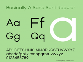 Basically A Sans Serif Regular 1.100图片样张