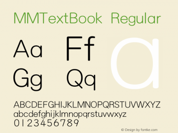 MMTextBook Regular Version 2.4.0图片样张