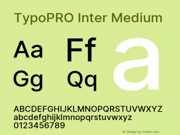 TypoPRO Inter Medium Version 3.019;git-0a5106e0b图片样张