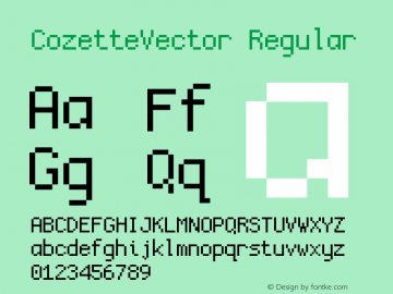 CozetteVector Version 1.130图片样张
