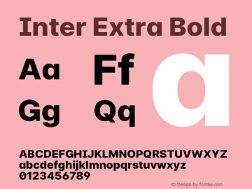 Inter Extra Bold Version 3.019;git-0a5106e0b图片样张