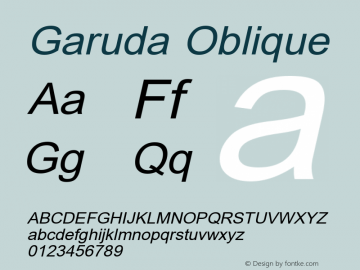 Garuda Oblique Version 004.002图片样张