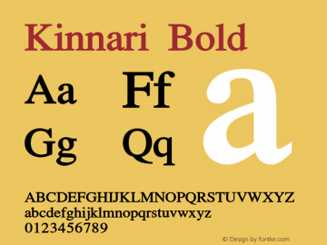 Kinnari Bold Version 003.001图片样张