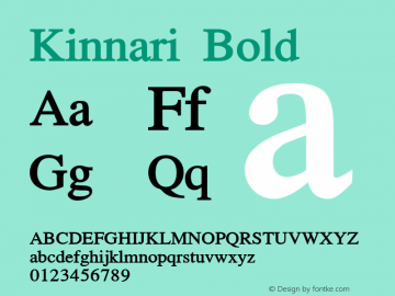 Kinnari Bold Version 003.001图片样张