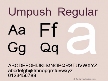 Umpush Version 001.002图片样张