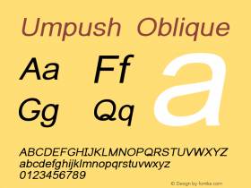 Umpush Oblique Version 001.002图片样张
