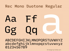 Rec Mono Duotone Version 1.081图片样张