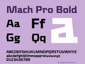 MachPro-Bold Version 7.504; 2009; Build 1004图片样张