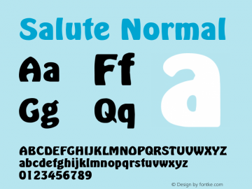 Salute Normal 1.0 Thu Sep 22 17:33:42 1994图片样张