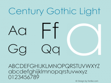 Century Gothic Family|Century Typeface-Fontke.com For Mobile