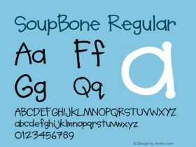 SoupBone Regular Version 001.000图片样张