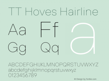 TT Hoves Hairline Version 2.000;hotconv 1.0.109;makeotfexe 2.5.65596.12112020图片样张