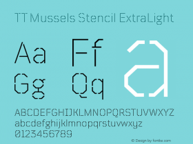 TT Mussels Stencil ExtraLight Version 1.010.17122020图片样张