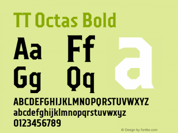 TT Octas Bold Version 1.010图片样张