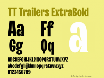 TT Trailers ExtraBold Version 1.020图片样张
