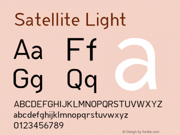 Satellite Light Macromedia Fontographer 4.1J 05.1.13图片样张