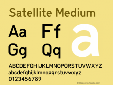 Satellite Medium Macromedia Fontographer 4.1J 05.1.13图片样张