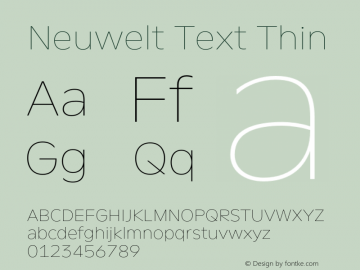 Neuwelt Text Thin Version 1.00, build 19, g2.6.2 b1235, s3图片样张