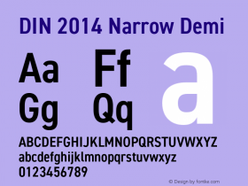 DIN 2014 Narrow Demi Version 1.001图片样张