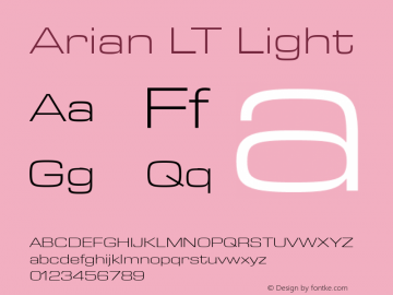 Arian LT Light Version 2.00图片样张