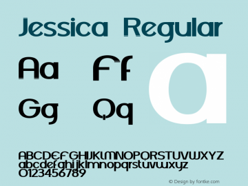 Jessica Regular Version 1.000图片样张