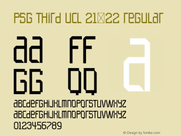PSG Third UCL 21-22 Version 1.001;Fontself Maker 3.5.7图片样张
