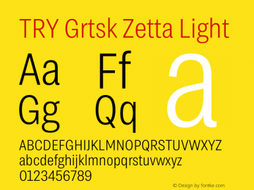 TRY Grtsk Zetta Light Version 1.000图片样张