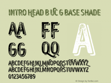 IntroHeadBUC-GBaseShade Version 1.000;PS 001.000;hotconv 1.0.88;makeotf.lib2.5.64775图片样张