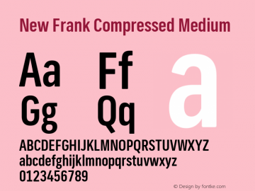 New Frank Compressed Medium Version 2.101图片样张