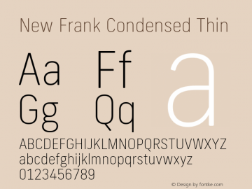 New Frank Condensed Thin Version 2.101图片样张
