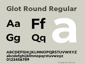 Glot Round Medium Version 1.00图片样张