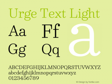 Urge Text-Light 图片样张