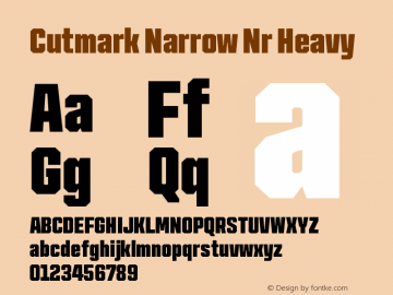 Cutmark Narrow Nr Heavy Version 1.000图片样张