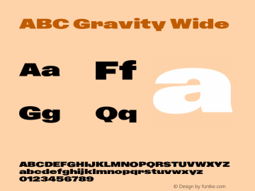 ABC Gravity Wide Version 1.200;FEAKit 1.0图片样张