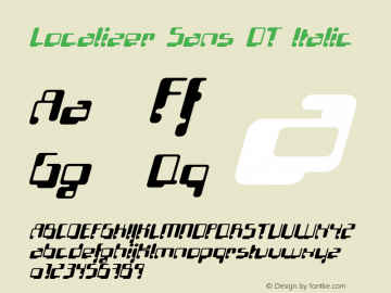 LocalizerSansOT-Italic Version 7.504; 2010; Build 1001图片样张