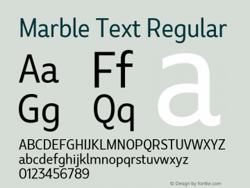 Marble Text Regular Version 1.001图片样张
