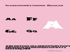 ScarecrowExtended Regular Rev. 003.000 Font Sample