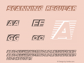 Scanning Regular Altsys Fontographer 3.5  11/25/92图片样张