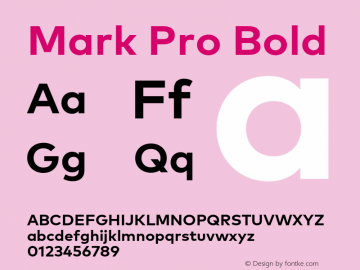 Mark Pro Bold Version 7.60图片样张