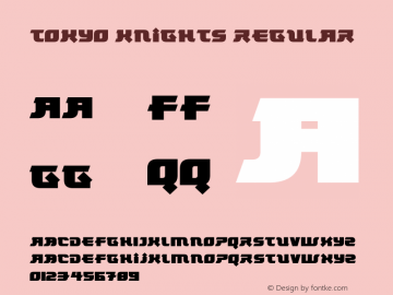 Tokyo Knights Version 1.00;November 9, 2021;FontCreator 12.0.0.2567 64-bit图片样张