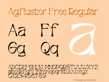 Agfiustor Free Version 1.00;November 2, 2021;FontCreator 12.0.0.2525 64-bit图片样张
