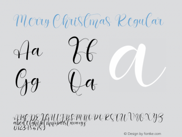 Merry Christmas Version 1.001;Fontself Maker 3.5.6图片样张