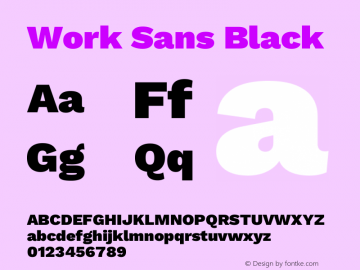 Work Sans Black Version 2.012图片样张