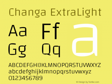 Changa ExtraLight Version 3.003图片样张