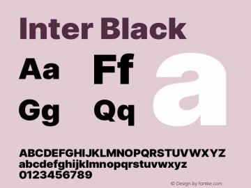 Inter Black Version 3.019;git-0a5106e0b图片样张