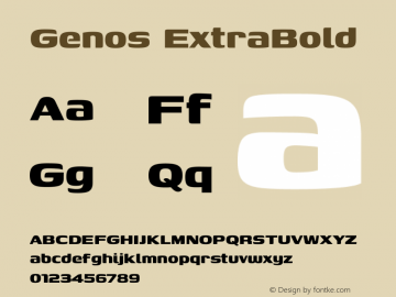 Genos ExtraBold Version 1.010图片样张