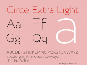 Circe Extra Light Version 1.6图片样张