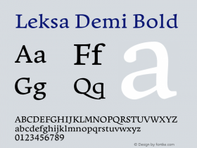 Leksa Demi Bold Version 2.001图片样张