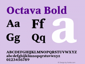 Octava Bold Version 1.002图片样张
